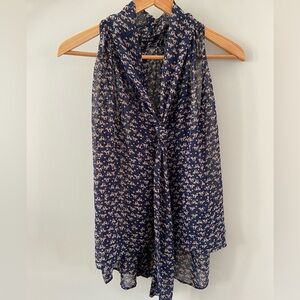 Ark & Co Chiffon Tie Cat Tank Top